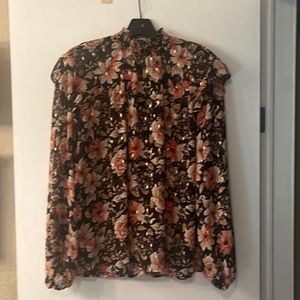 Floral long sleeve blouse